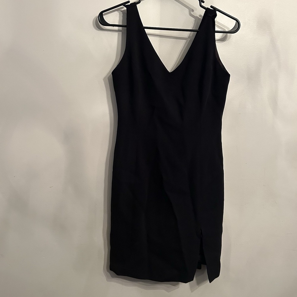 Vintage 90s Hugo Buscati Black Sleeveless Mini Dress Size 6 Project‎ For Someone